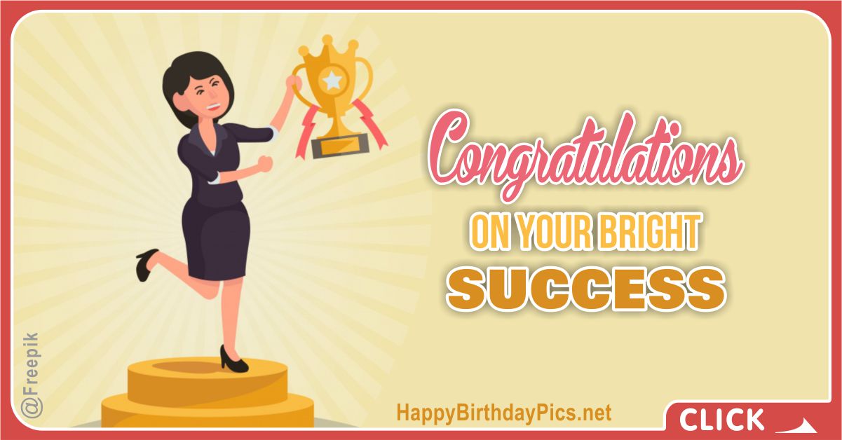 Women Power Congratulations Card Equivalents