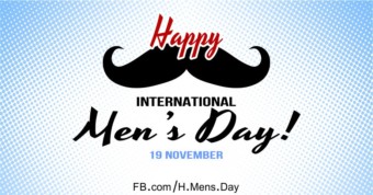 Happy Men's Day with Mustache