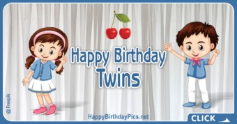 Happy Birthday Twin Siblings