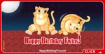 Happy Birthday Twin Cats