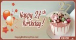 Happy 27th Birthday with Pastel Theme