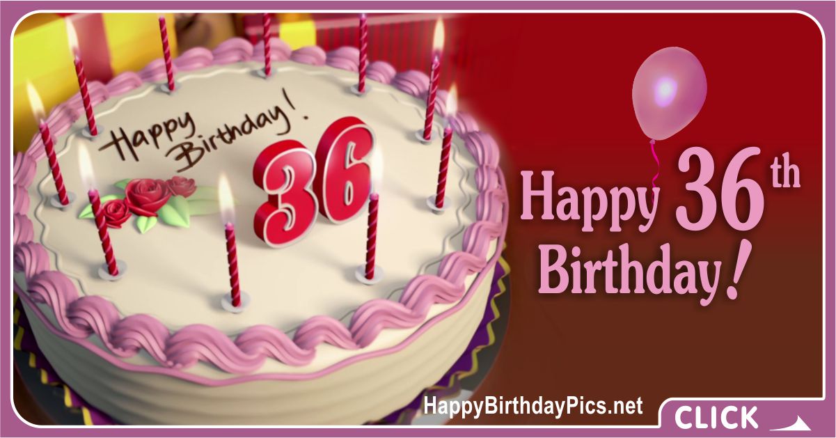 Happy 36th Birthday with Ruby Theme Card Equivalents