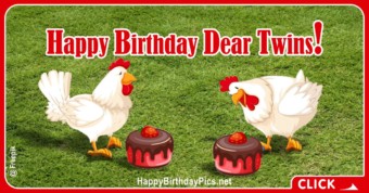 Happy Birthday Twin Chickens