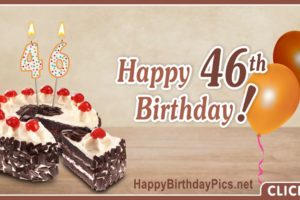 Happy 46th Birthday with Ruby Sequence