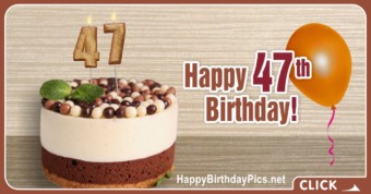 Happy 47th Birthday with Pearl Grains