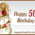 Happy 50th Birthday with Liquid Gold Stream