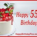 Happy 55th Birthday with Ruby Design