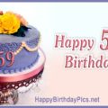 Happy 59th Birthday with Pearl Cake