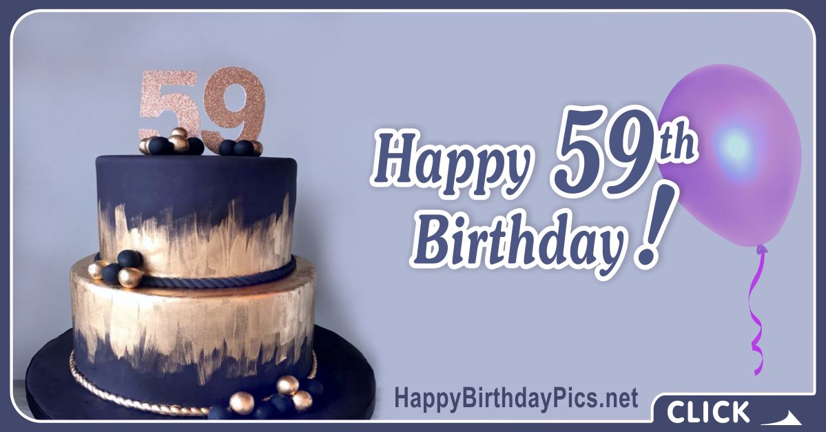 Hand Drawn 59th Birthday Cake Greeting Card (Animated Loop GIF) — Download  on Funimada.com