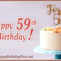 Happy 59th Birthday with Forever Wishes