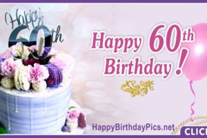 Happy 60th Birthday with Violet Macarons