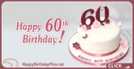 Happy 60th Birthday with Pink Roses