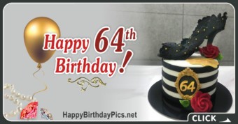Happy 64th Birthday with Pearl Heeled Shoes
