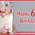 Happy 65th Birthday with Floral Design
