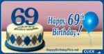 Happy 69th Birthday with Diamond Sweater Pattern