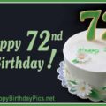 Happy 72nd Birthday with Green Card