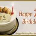 Happy 73rd Birthday with Gold Digits
