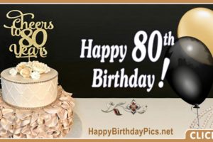 Happy 80th Birthday with Ruby Brooch