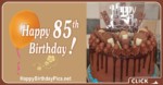 Happy 85th Birthday with Gold Coins