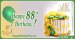 Happy 87th Birthday with Green Macarons