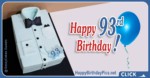 Happy 93rd Birthday with Blue Shirt