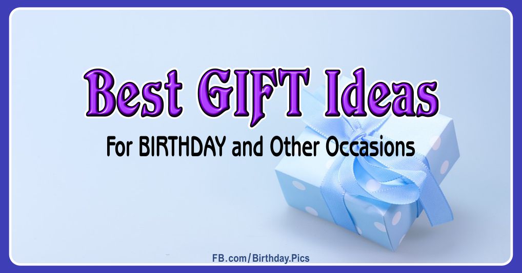 The best gift ideas, birthday gifts ... Gift options for women and men ...