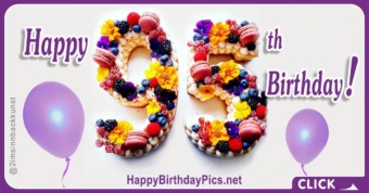 Happy 95th Birthday with Figure Cakes