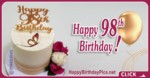 Happy 98th Birthday with Gemstone Brooch