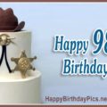 Happy 98th Birthday with Gold Sheriff Badge