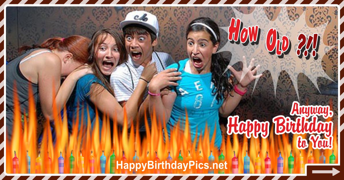 Anyway, Happy Birthday to You! Funny Card Equivalents