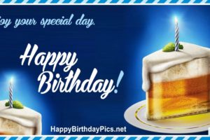 Happy Birthday – Special Day Beer Cake