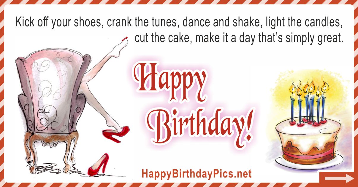 Happy Birthday - Make It A Really Great Day Funny Card Equivalents