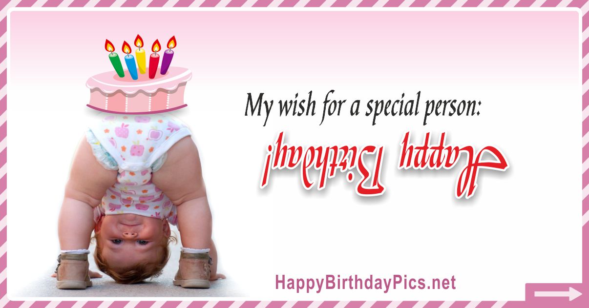 Happy Birthday - My Wish For A Special Person Funny Card Equivalents