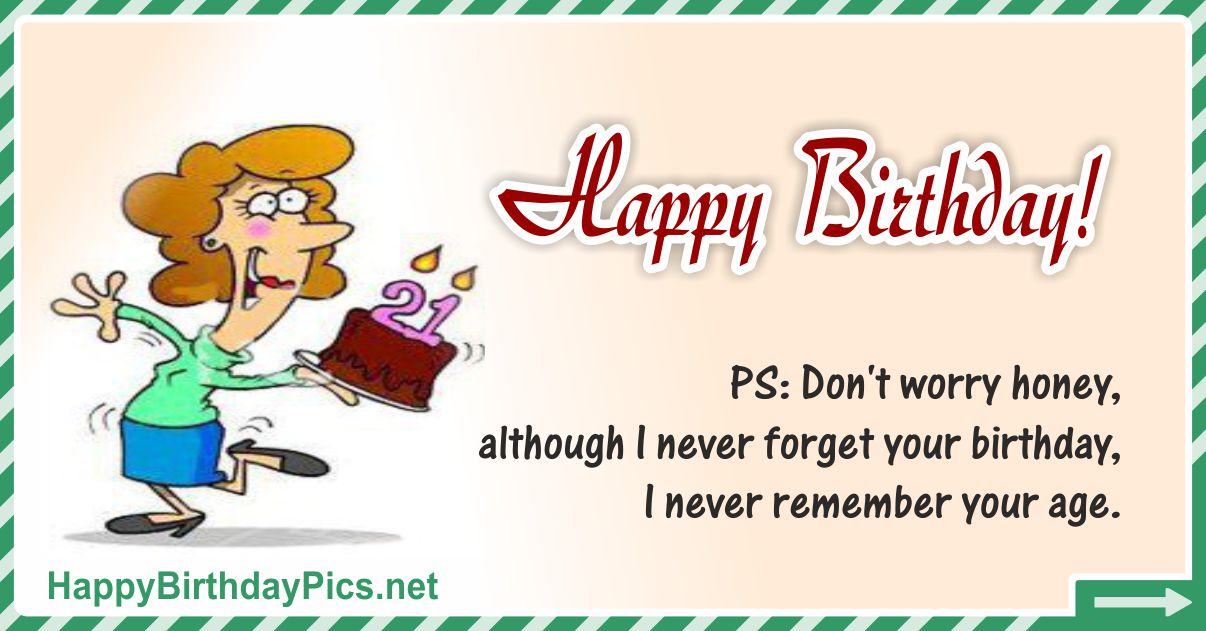 Best Happy Birthday Wishes for Women About Age Funny Card Equivalents