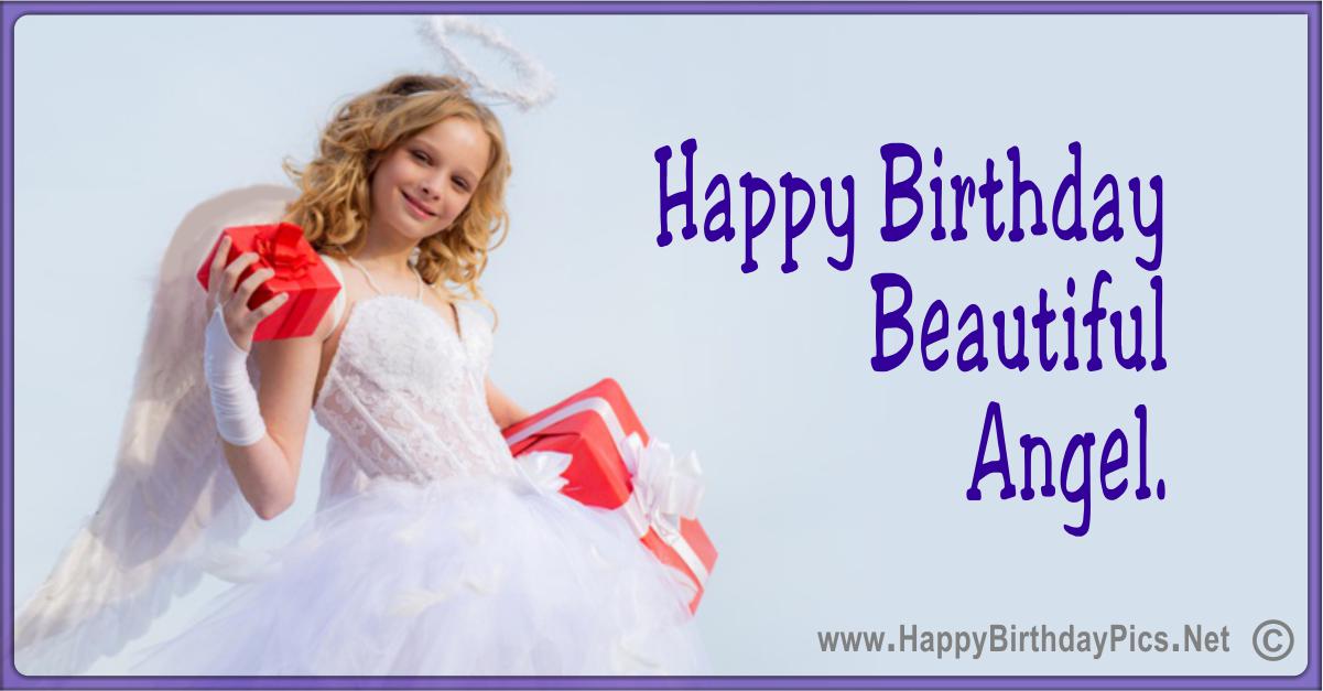 Happy Birthday Angel - Our Beautiful Angel Card Equivalents
