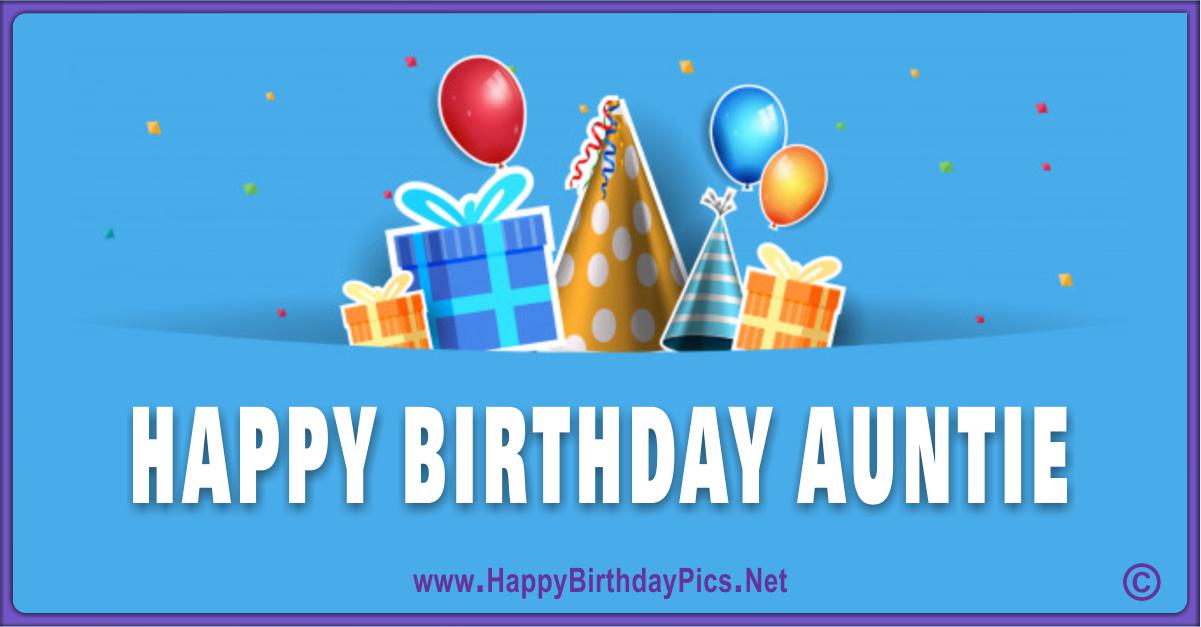 Happy Birthday Aunt - Wishing You A Best Day Ever Card Equivalents