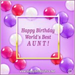 Happy Birthday Aunt!