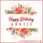 Happy Birthday Aunt!