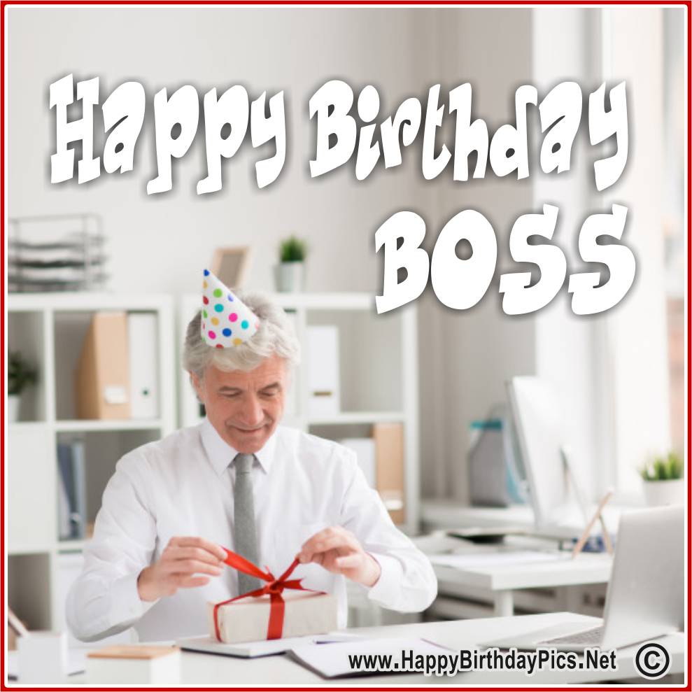 Happy Birthday Boss!