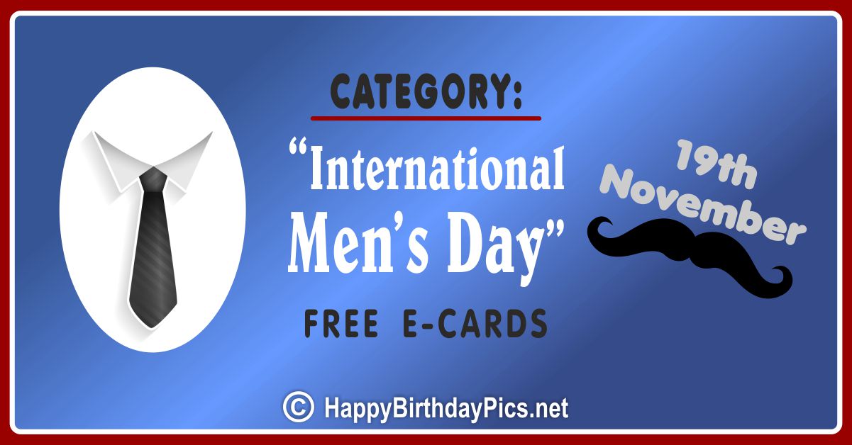 International Men's Day Ecards