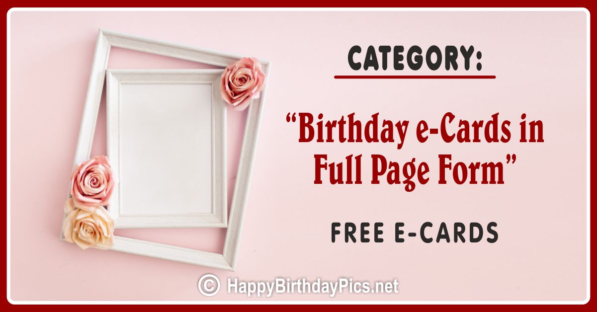 Birthday eCards in Page Form